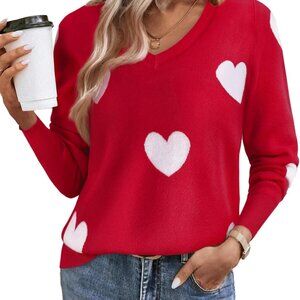 Womens V Neck Sweater Lightweight Kniitted Pulover Tops Long Sleeve Thin Ribbed